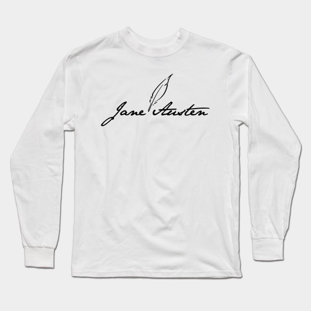 Jane Austen Long Sleeve T-Shirt by mariansar